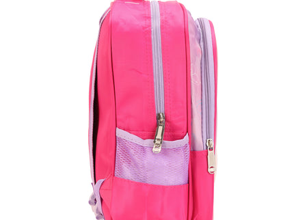 Barbie Pink 3D School Bag with cartoon Design|KIDS BAG| Water Resistant |14 Inch|Boys&Girls School Bag, Pink color