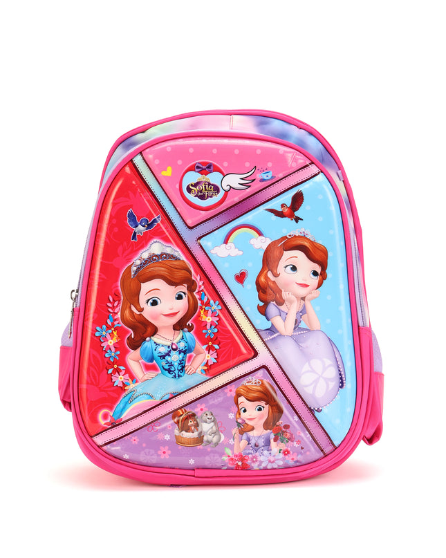 MultiDesign Pink 3D School Bag with cartoon Design|KIDS BAG| Water Resistant |14 Inch|Boys&Girls School Bag, Pink color (Copy)