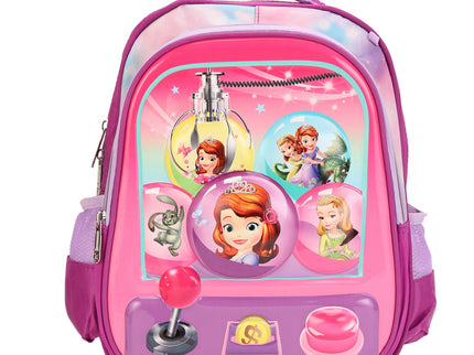 Pink 3D School Bag with cartoon Design|KIDS BAG| Water Resistant |14 Inch|Boys&Girls School Bag, Pink color