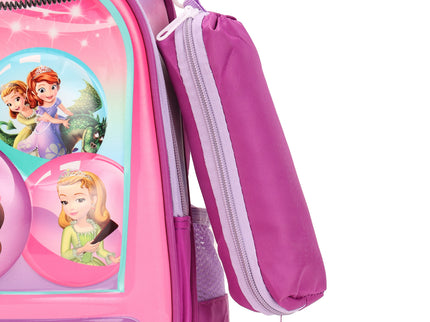 Pink 3D School Bag with cartoon Design|KIDS BAG| Water Resistant |14 Inch|Boys&Girls School Bag, Pink color
