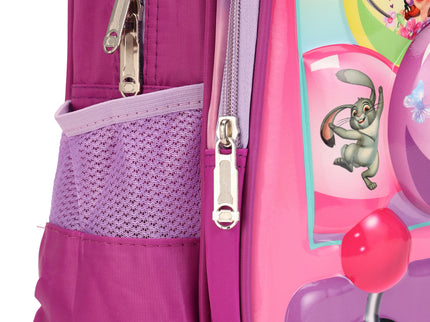 Pink 3D School Bag with cartoon Design|KIDS BAG| Water Resistant |14 Inch|Boys&Girls School Bag, Pink color