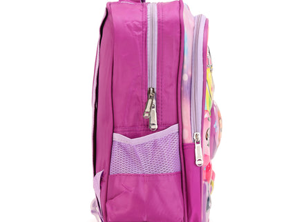 Pink 3D School Bag with cartoon Design|KIDS BAG| Water Resistant |14 Inch|Boys&Girls School Bag, Pink color