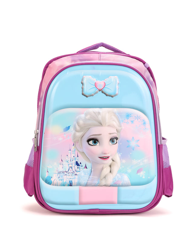 Barbie girl Pink 3D School Bag with cartoon Design|KIDS BAG| Water Resistant |14 Inch|Boys&Girls School Bag, Pink color