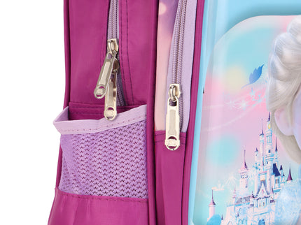 Barbie girl Pink 3D School Bag with cartoon Design|KIDS BAG| Water Resistant |14 Inch|Boys&Girls School Bag, Pink color