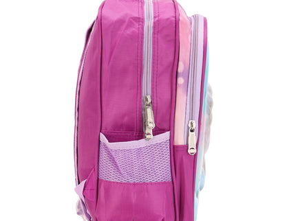 Barbie girl Pink 3D School Bag with cartoon Design|KIDS BAG| Water Resistant |14 Inch|Boys&Girls School Bag, Pink color