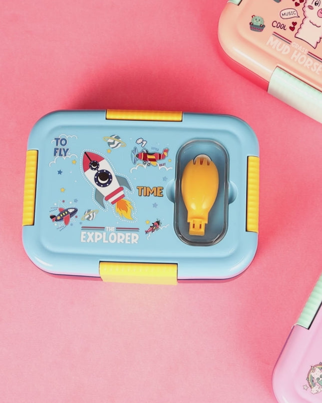 Premium Kids Lunch Box – Stainless Steel Insulated Tiffin for School, BPA-Free | PU Insulated, Leak-Proof, Food Grade| 800ml|Food does not mix, keep meal mess free